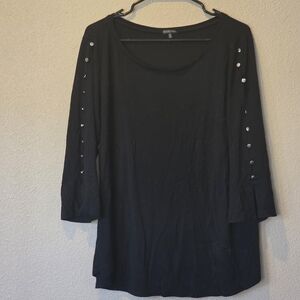 Hannah Black Knit Top
